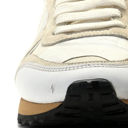 Valentino Garavani Nappa Suede Camouflage L'amour Womens Rockrunner Sneakers 35.5 Ivory 10 of 15