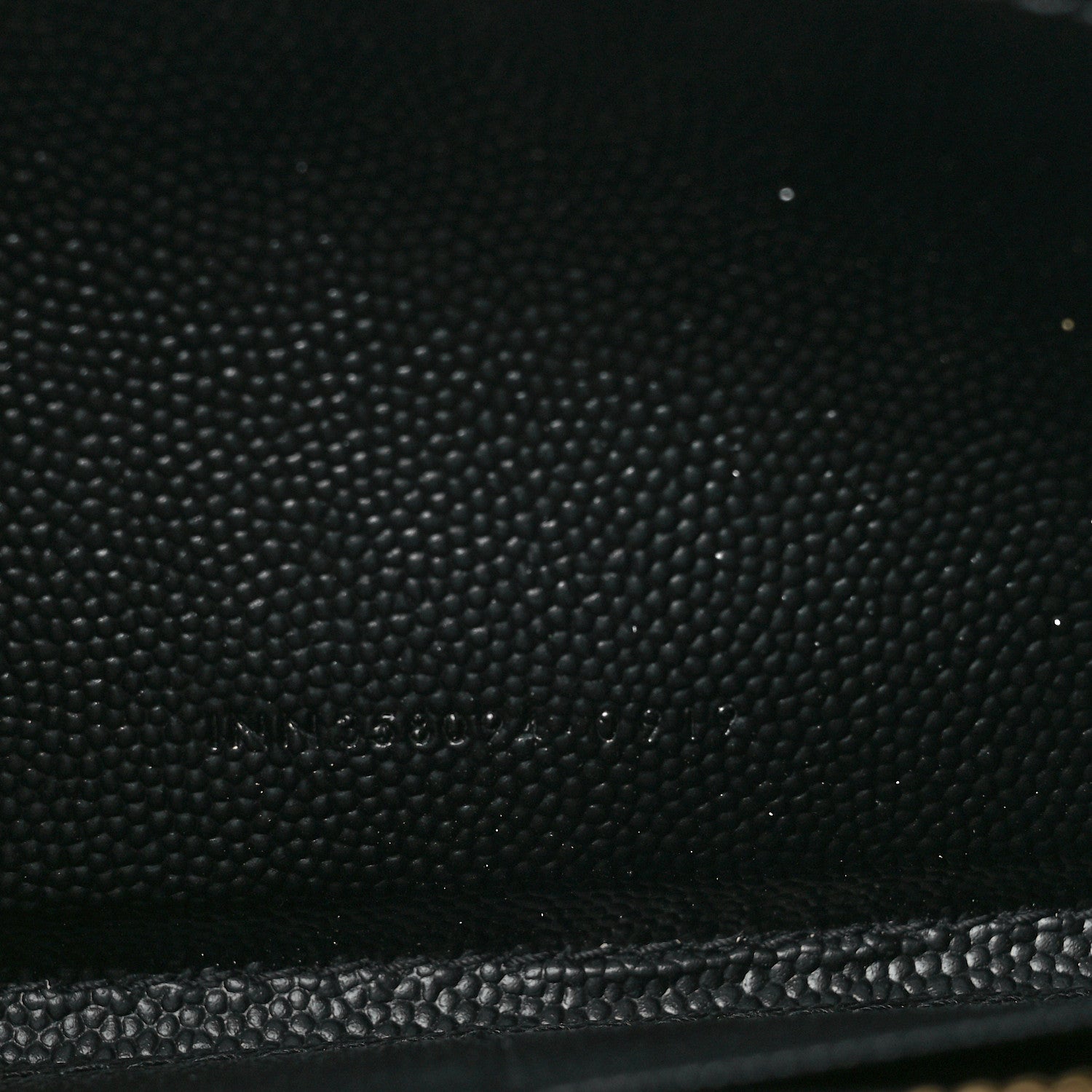 Saint Laurent Grain De Poudre Matelasse Chevron Monogram Zip Around Wallet Black 7 of 10