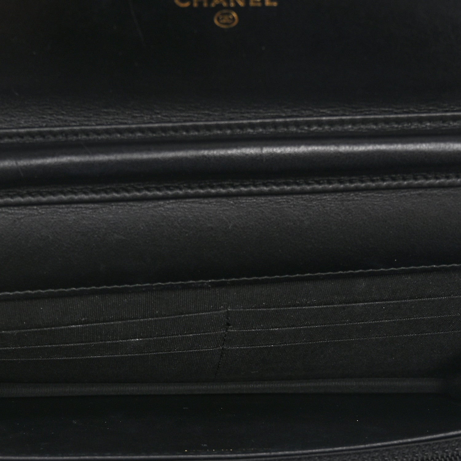 Chanel Caviar Quilted CC Filigree Wallet On Chain WOC Black 5 of 11