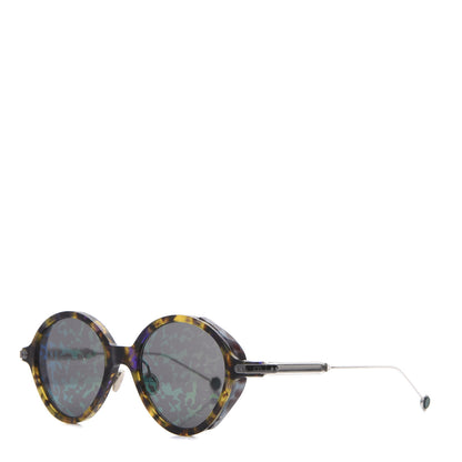 Christian Dior Acetate Leaf Print Umbrage Round Sunglasses Green Foliage 1 of 7