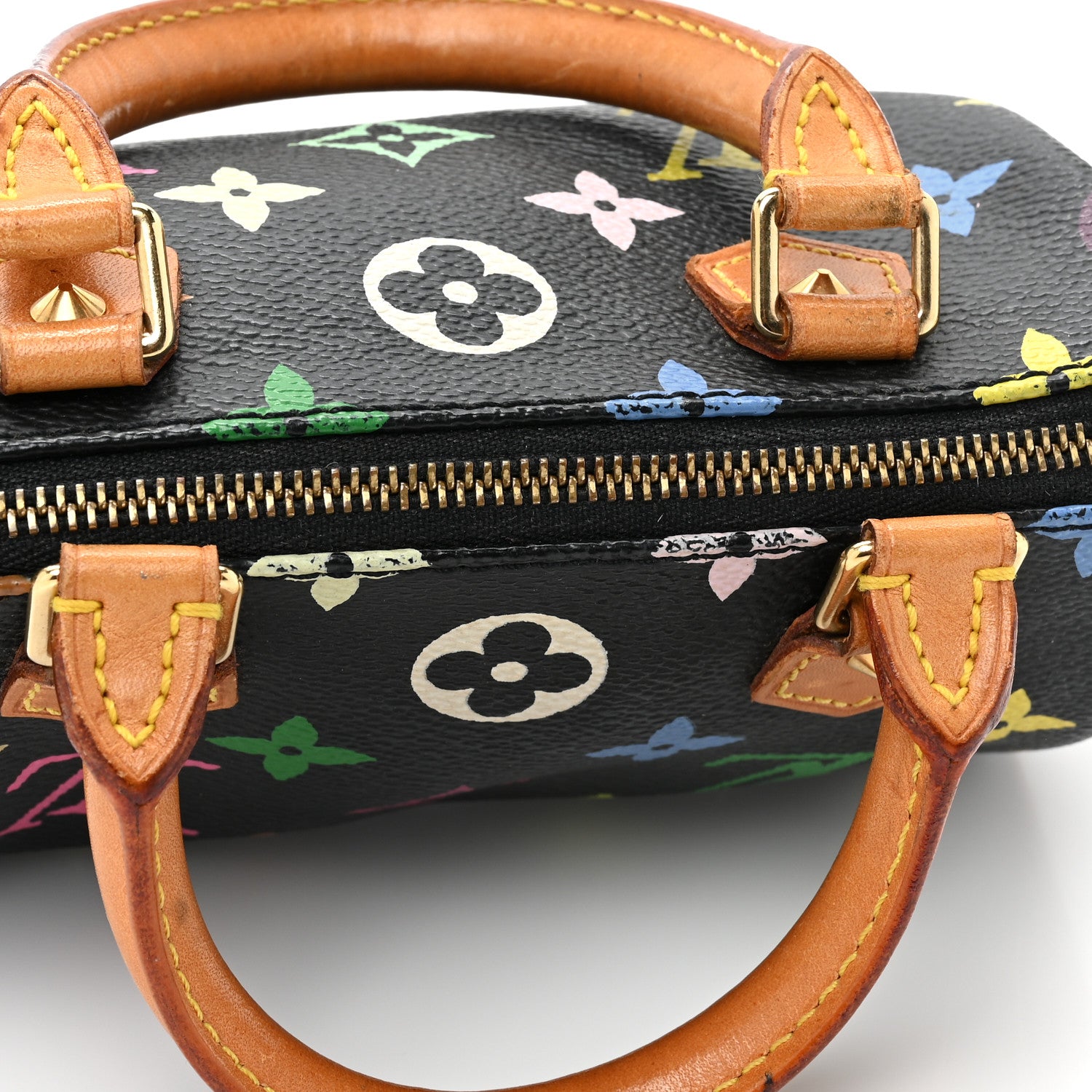 Louis Vuitton Monogram Multicolor Mini Sac HL Speedy Black 18 of 18