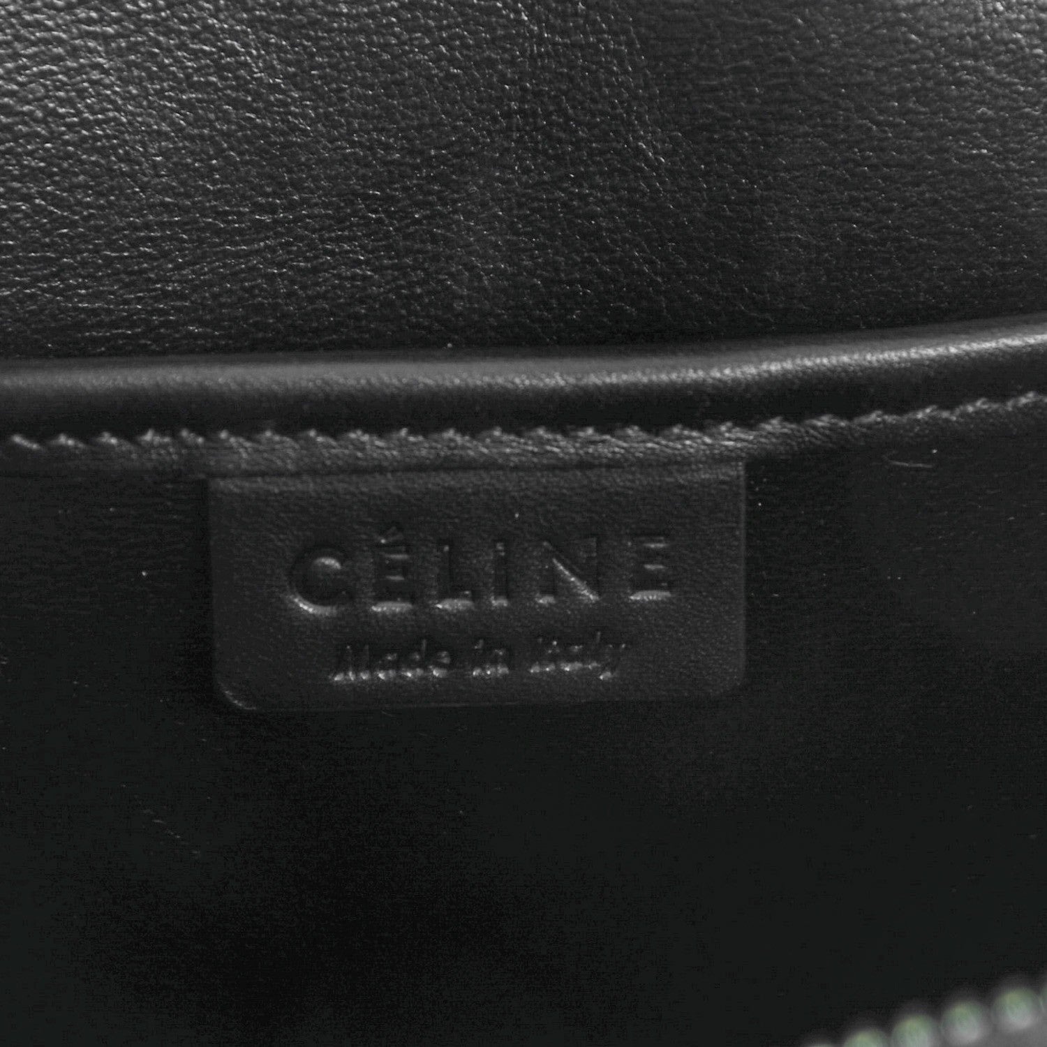 Celine Bullhide Calfskin Nubuck Bi-Color Nano Luggage Black White 6 of 7