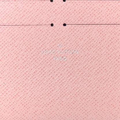 Louis Vuitton Calfskin Felicie Card Holder Insert Rose Ballerine 6 of 6