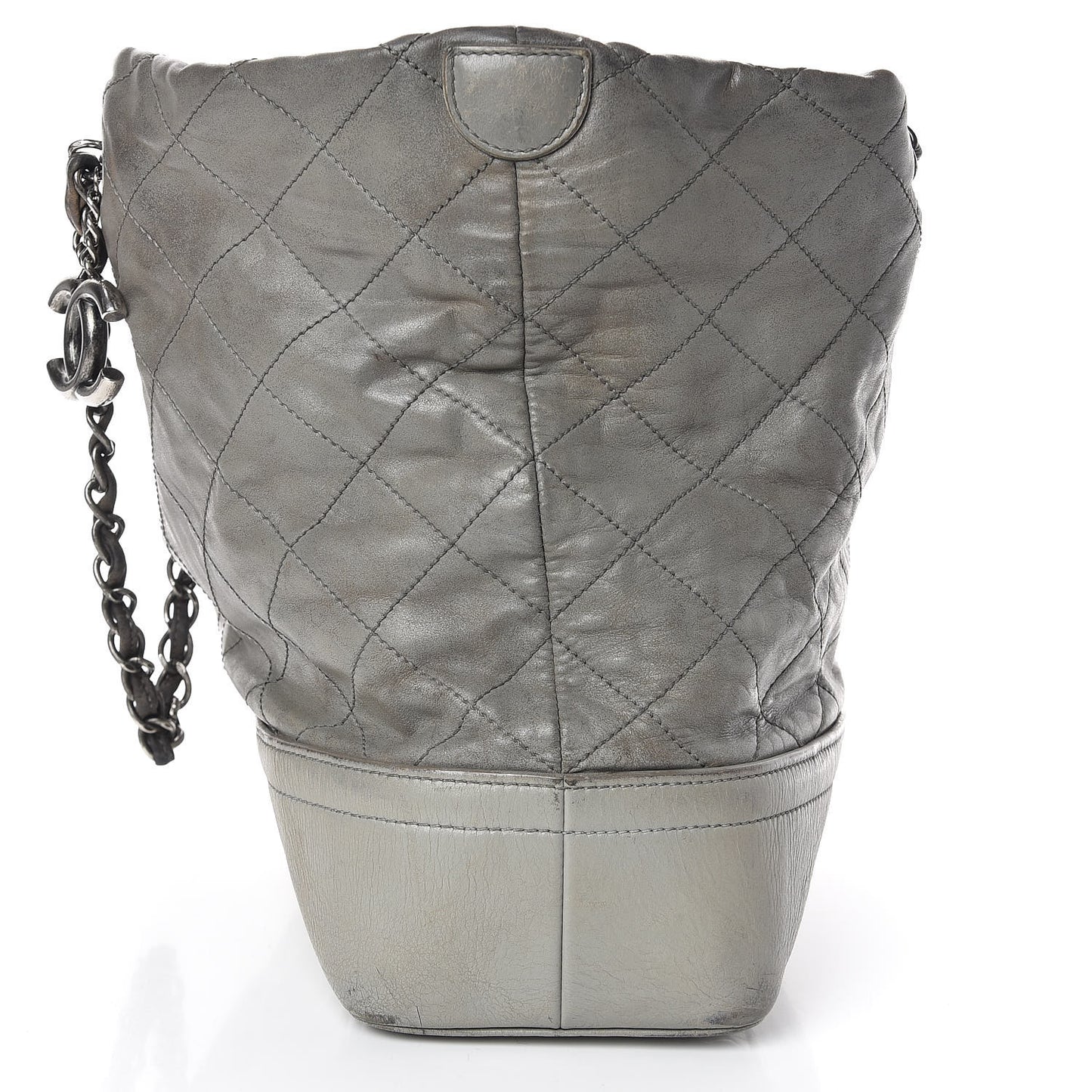 Iridescent Calfskin VIP Shopping Tote Grey