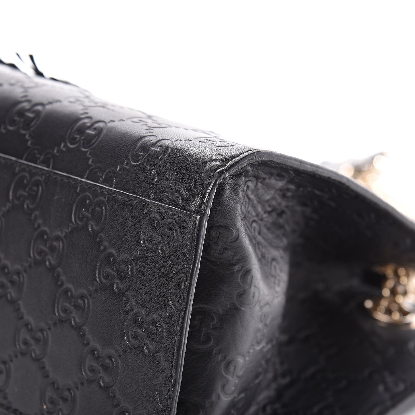 Guccissima Large Emily Chain Shoulder Bag Black