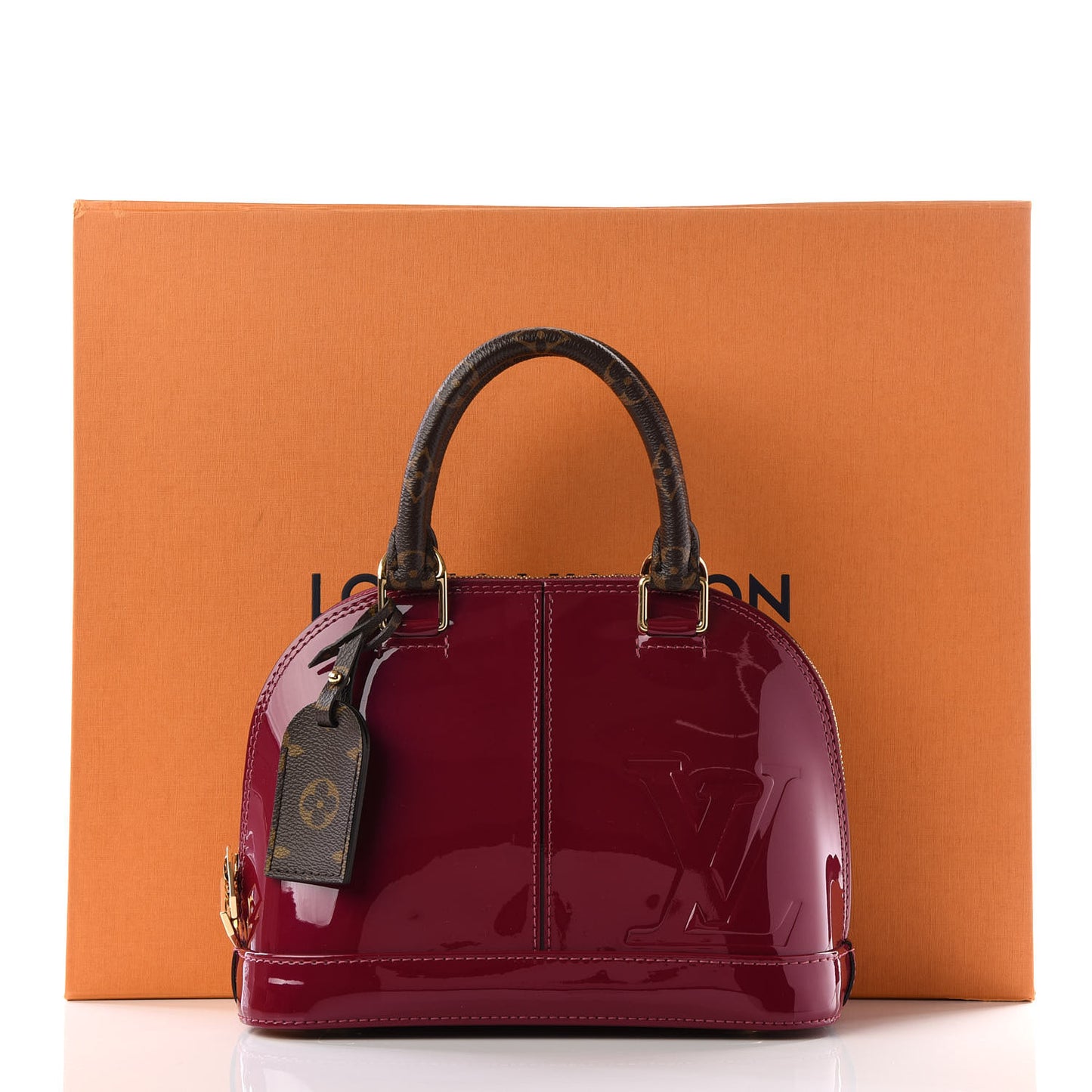 Patent Monogram Alma BB Magenta