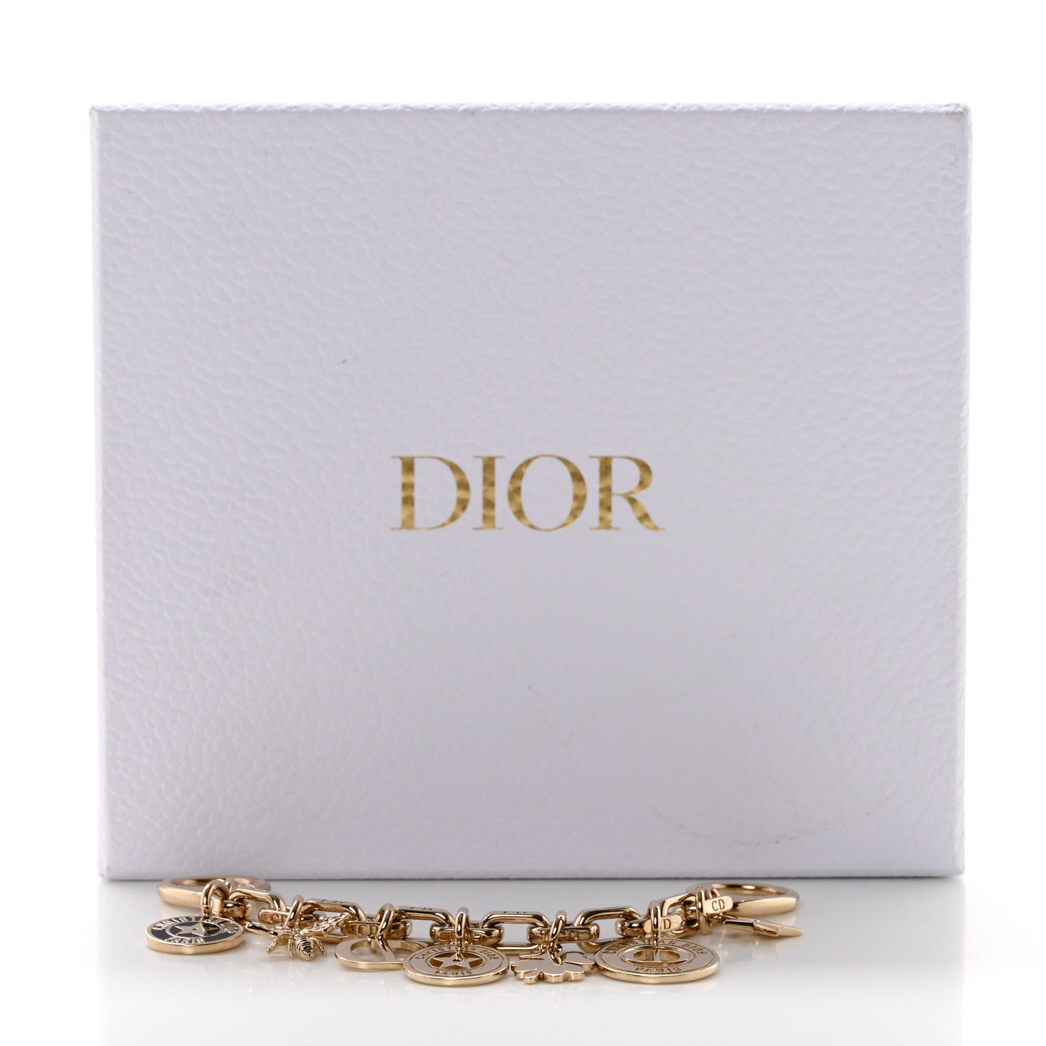 Christian Dior Lacquer 30 Montaigne Bag Charm Gold 4 of 4