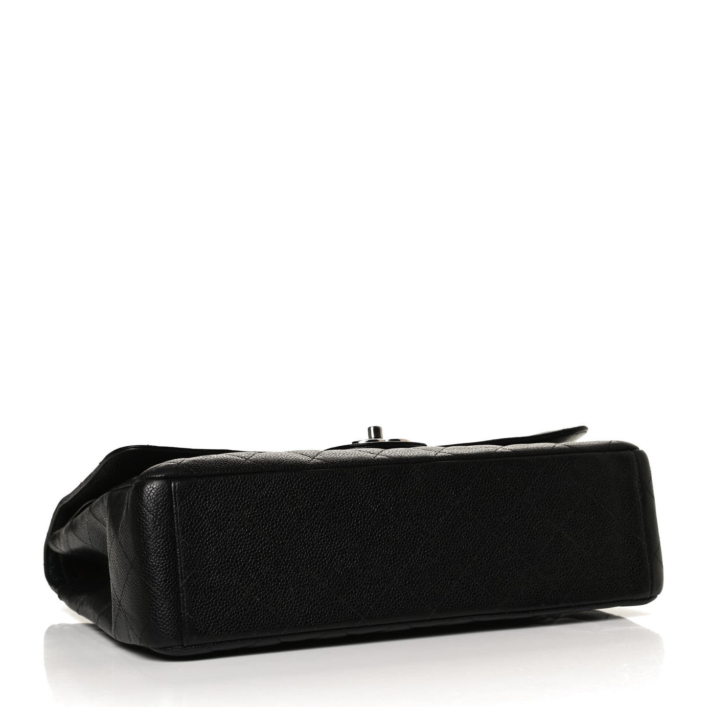 Caviar Quilted Maxi Double Flap Black