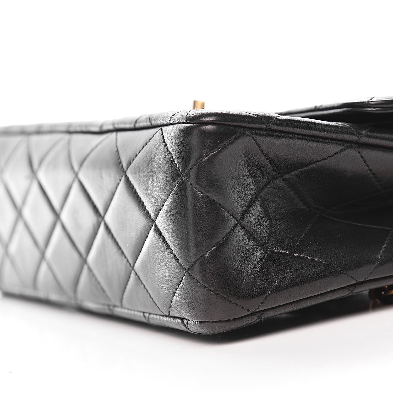 Chanel Lambskin Quilted Small Double Flap Black 10 of 11