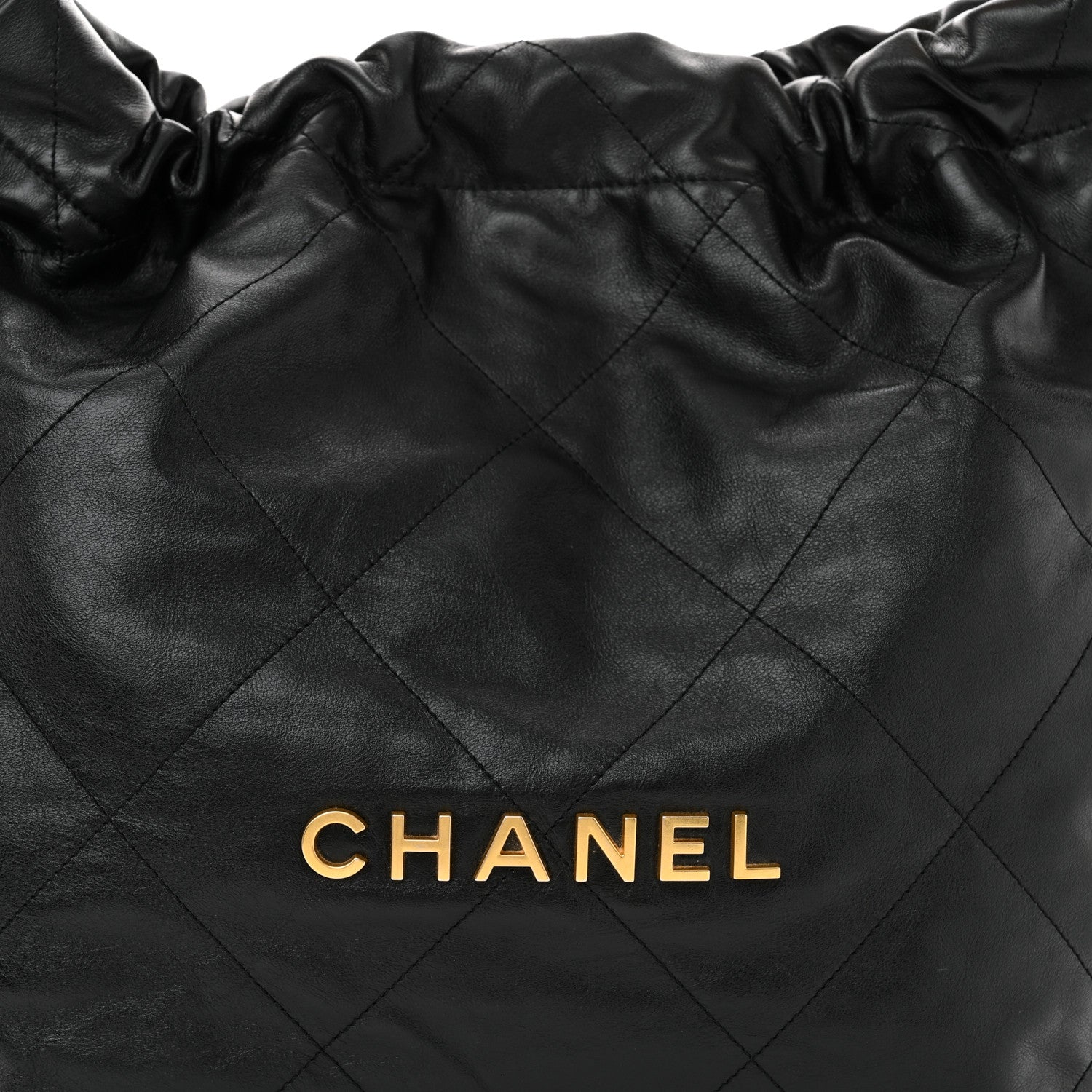 Chanel Shiny Calfskin Quilted Chanel 22 Black 9 of 13