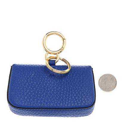 Fendi Cuoio Romano Micro Baguette Charm Blue Neon 2 of 8