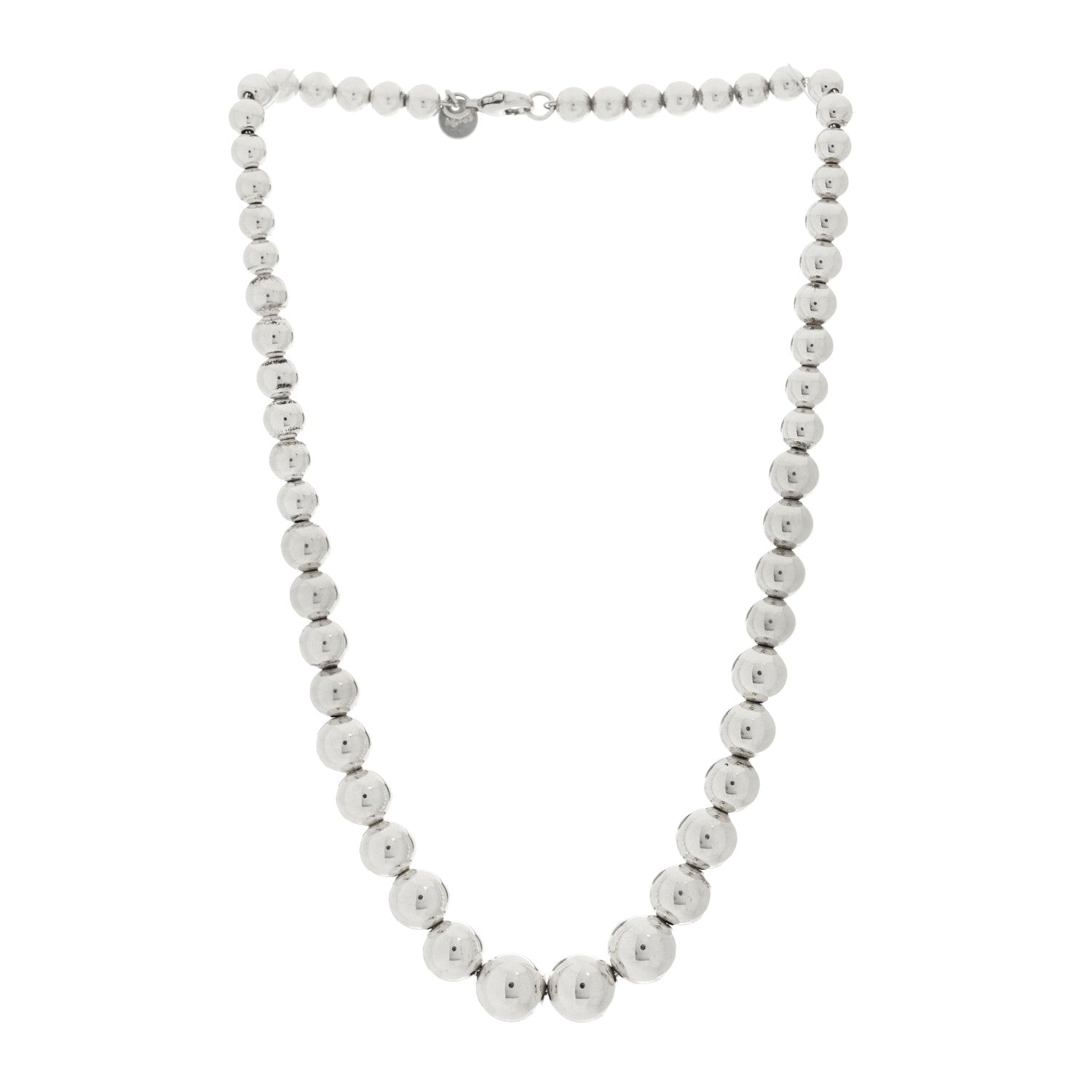 Tiffany Sterling Silver HardWear Graduated Ball Necklace 3 of 6