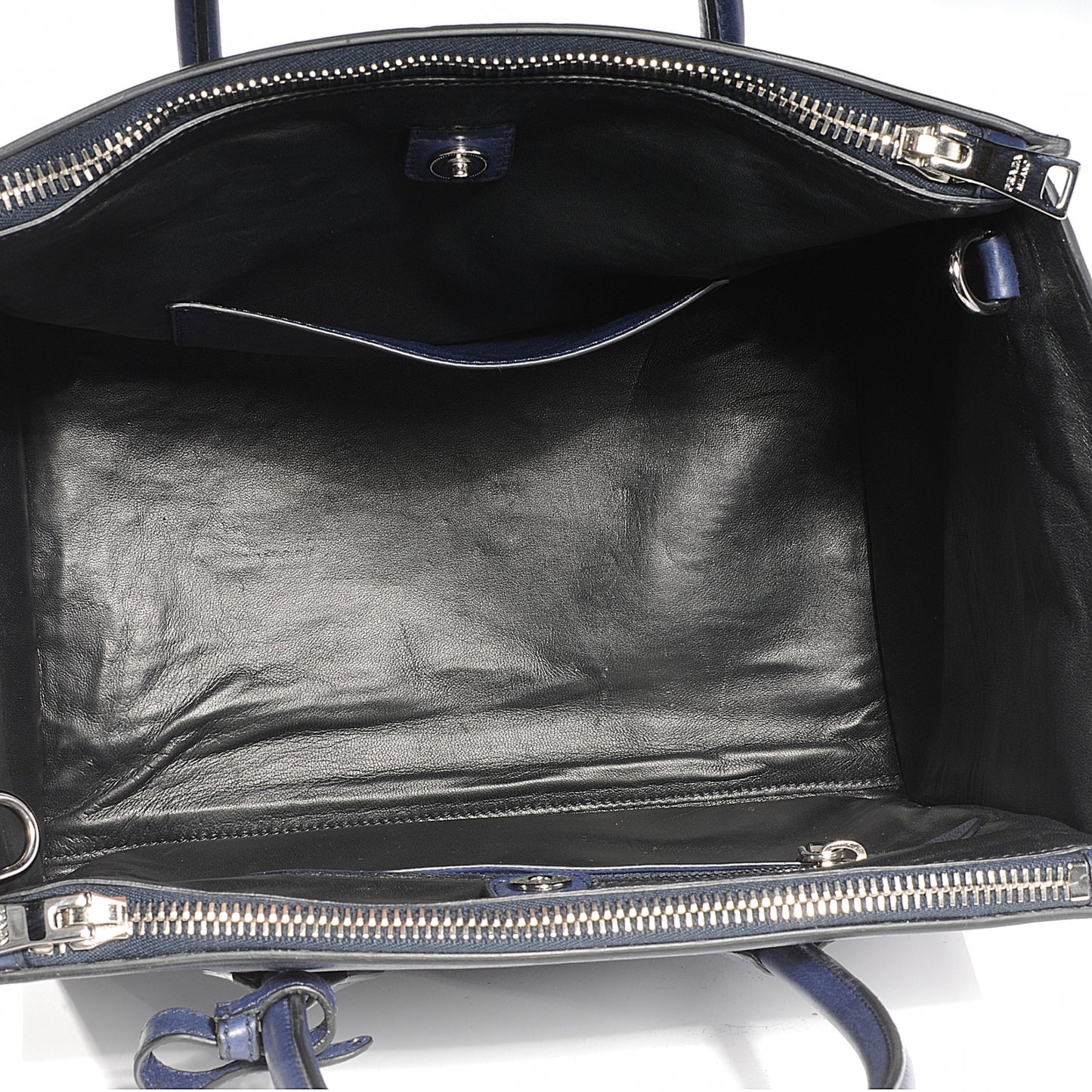Glace Calf Twin Pocket Tote Baltico