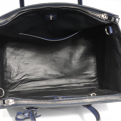 Prada Glace Calf Twin Pocket Tote Baltico 3 of 9