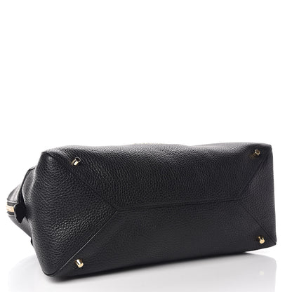 Burberry London Grainy Calfskin Medium Greenwood Bowling Bag Black 4 of 8