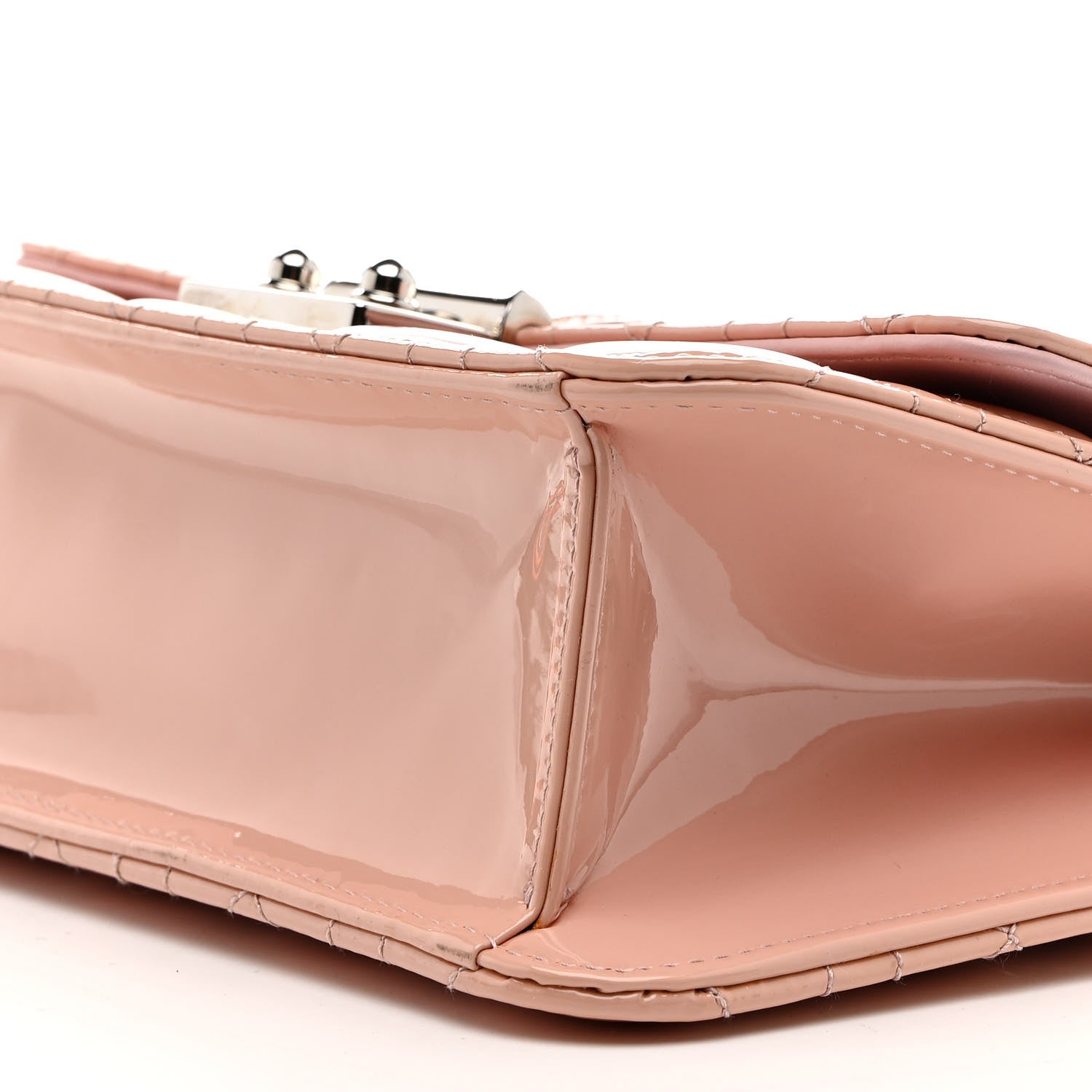 Christian Dior Patent Cannage Miss Dior Promenade Pouch Pink 10 of 16