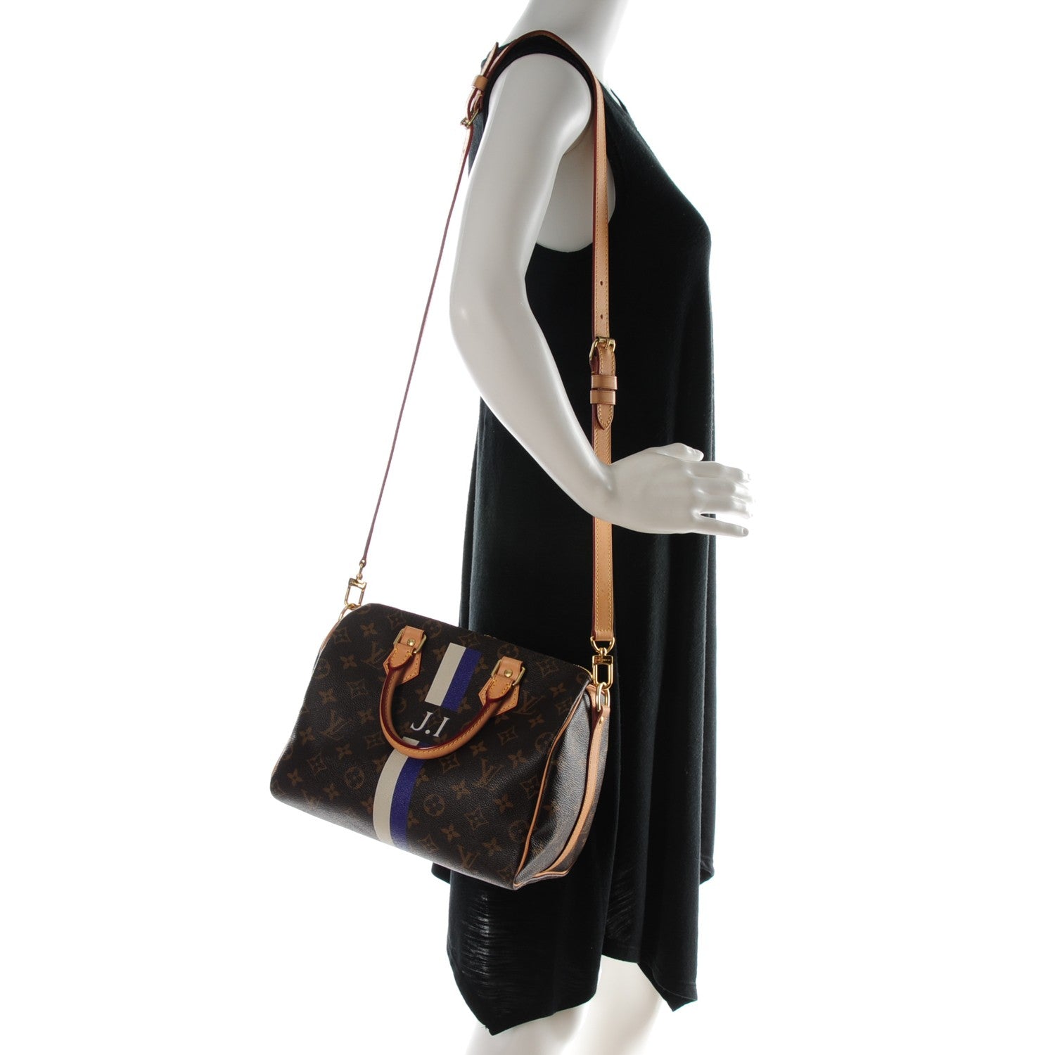 Louis Vuitton Monogram My LV Heritage Speedy Bandouliere 25 Ivory Violet 2 of 7