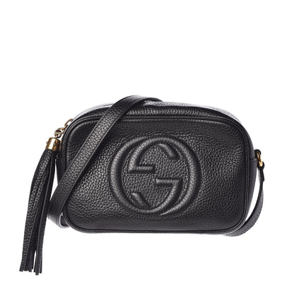 Gucci Pebbled Calfskin Mini Soho Disco Bag Black 1 of 7