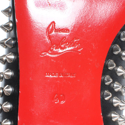 Christian Louboutin Leather Glitz Flat Loafers 40 Black 6 of 7