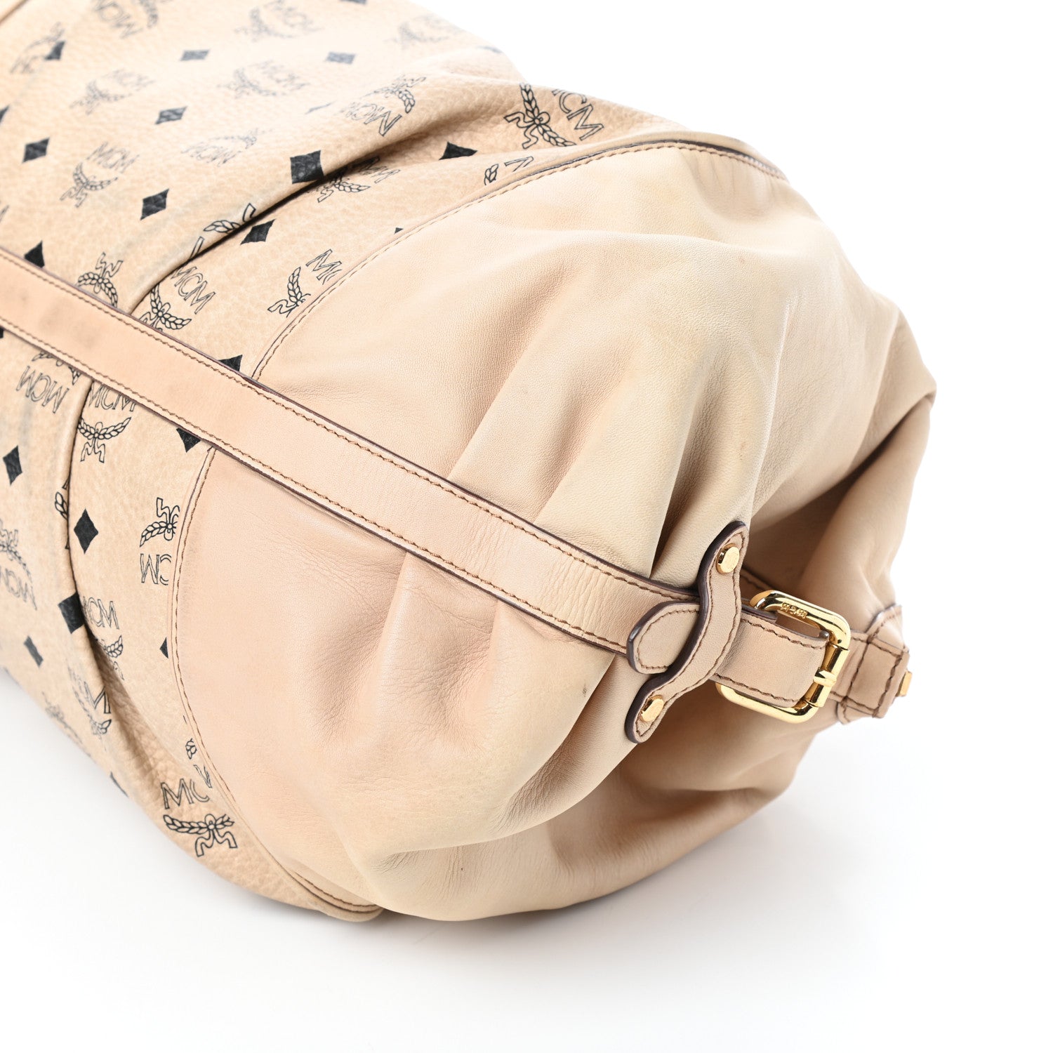 MCM Visetos Medium Essentials Shoulder Bag Beige 9 of 11