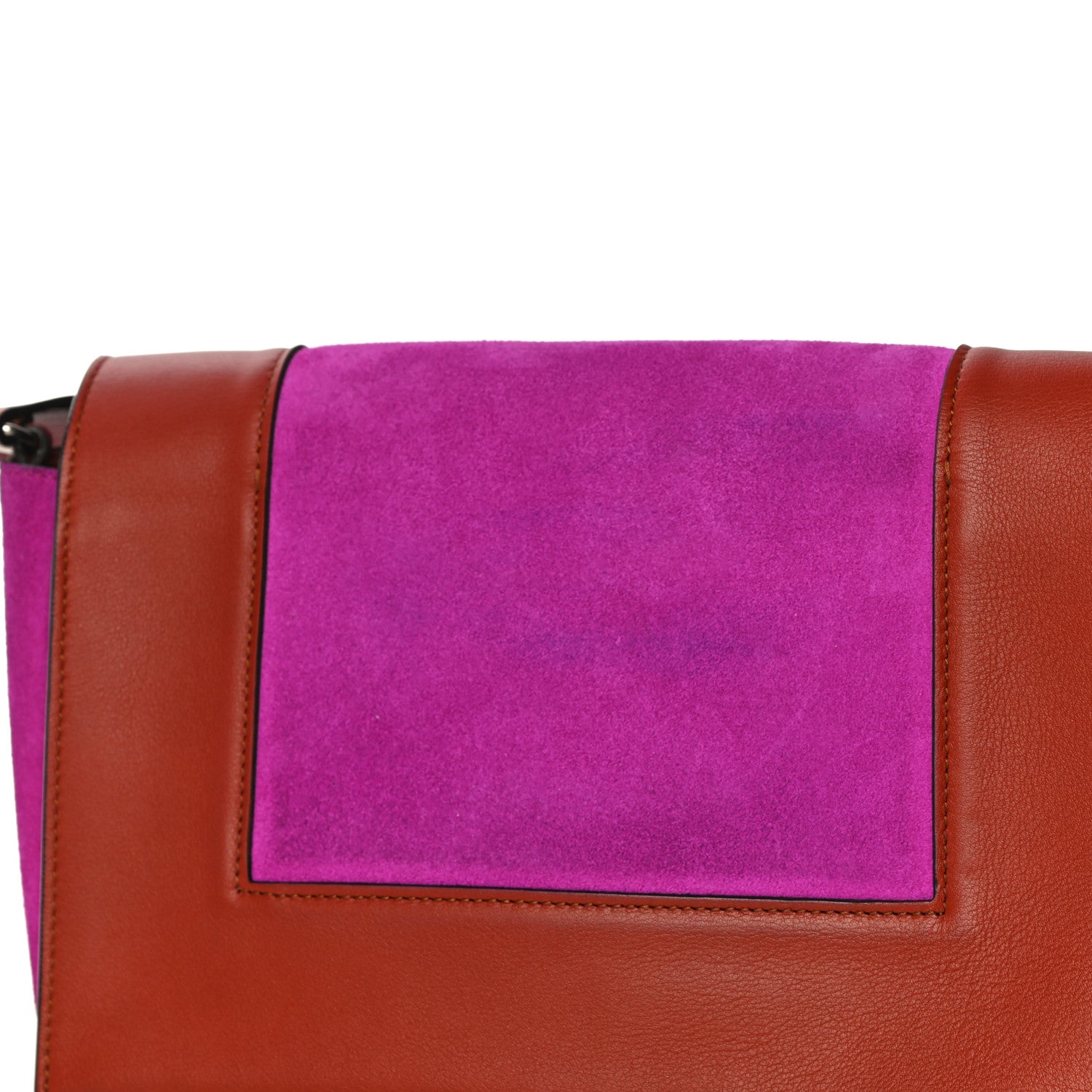Celine Suede Calfskin Medium Frame Shoulder Bag Brick 14 of 14