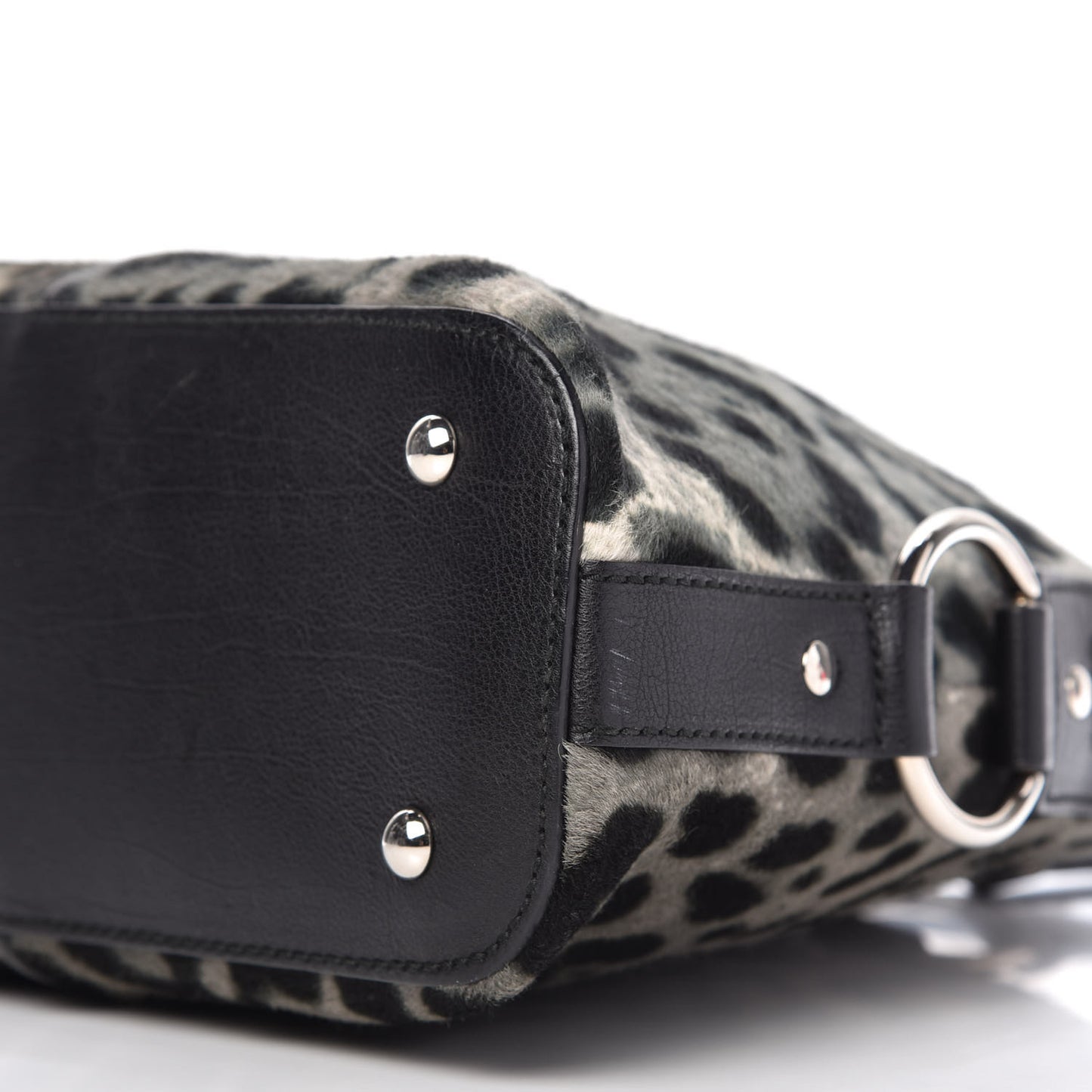 Calf Hair Leopard Print Medium Muse Black