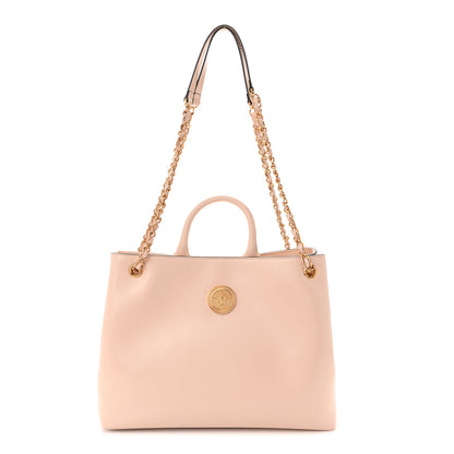 Versace Calfskin Medusa Tote Bag Powder Blush 1 of 10