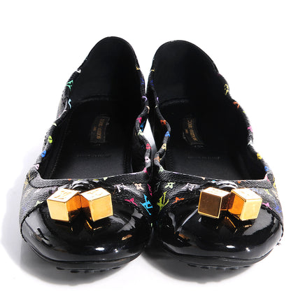 Louis Vuitton Monogram Multicolor Lovely Ballet Flats Black 39 2 of 7