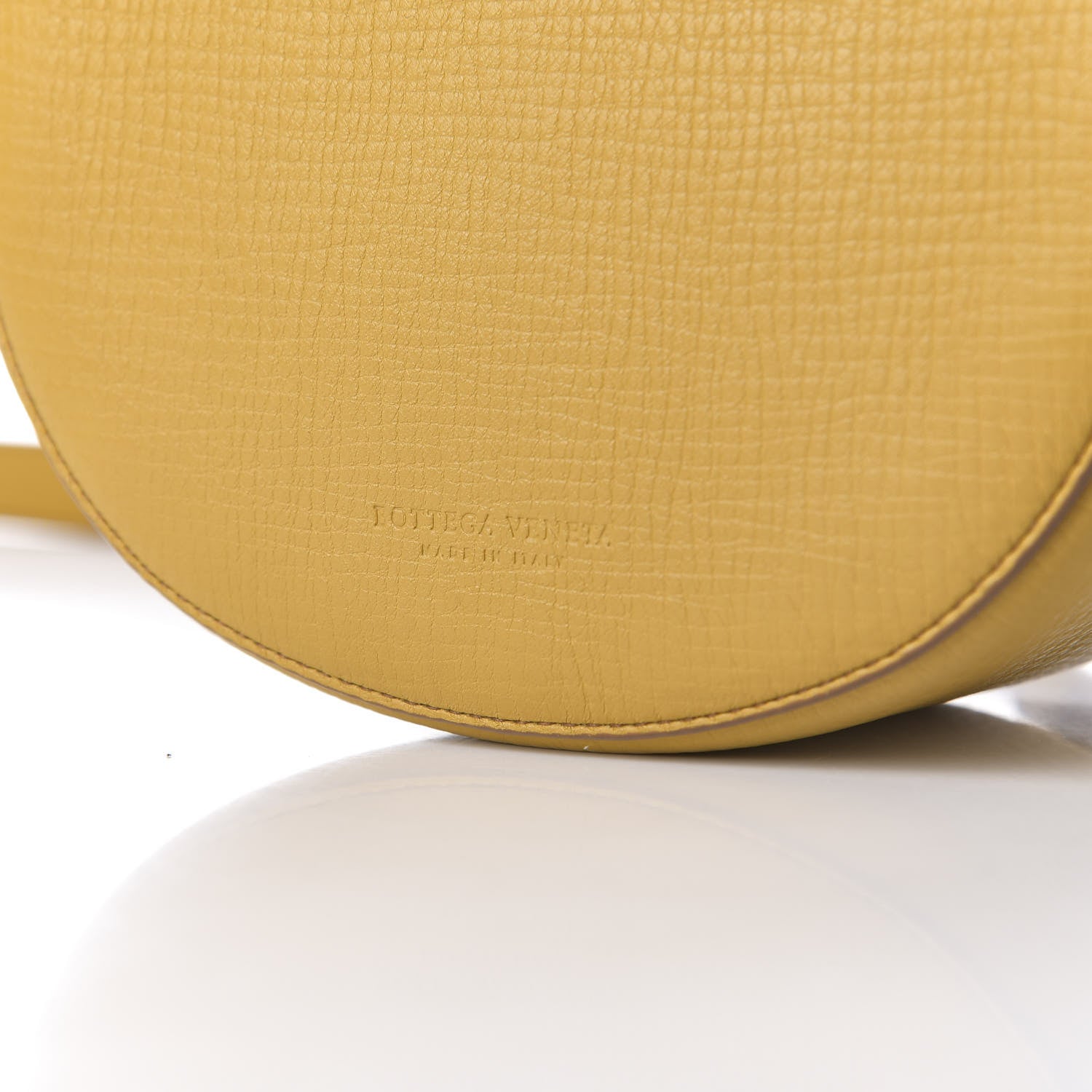 Bottega Veneta Palmellato Calfskin Rounded Belt Bag Butterscotch 8 of 8
