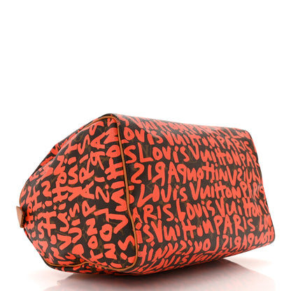 Louis Vuitton Monogram Graffiti Speedy 30 Orange 4 of 12