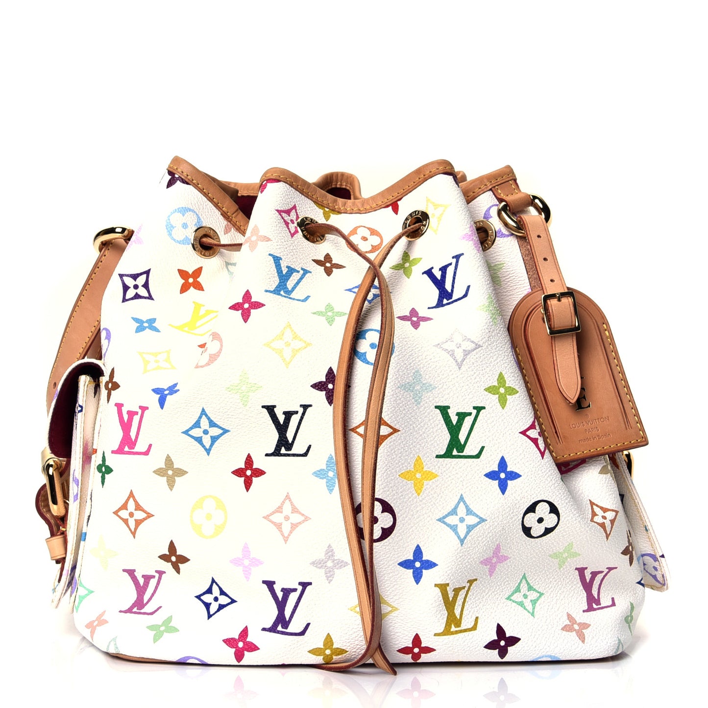 Monogram Multicolor Petit Noe White