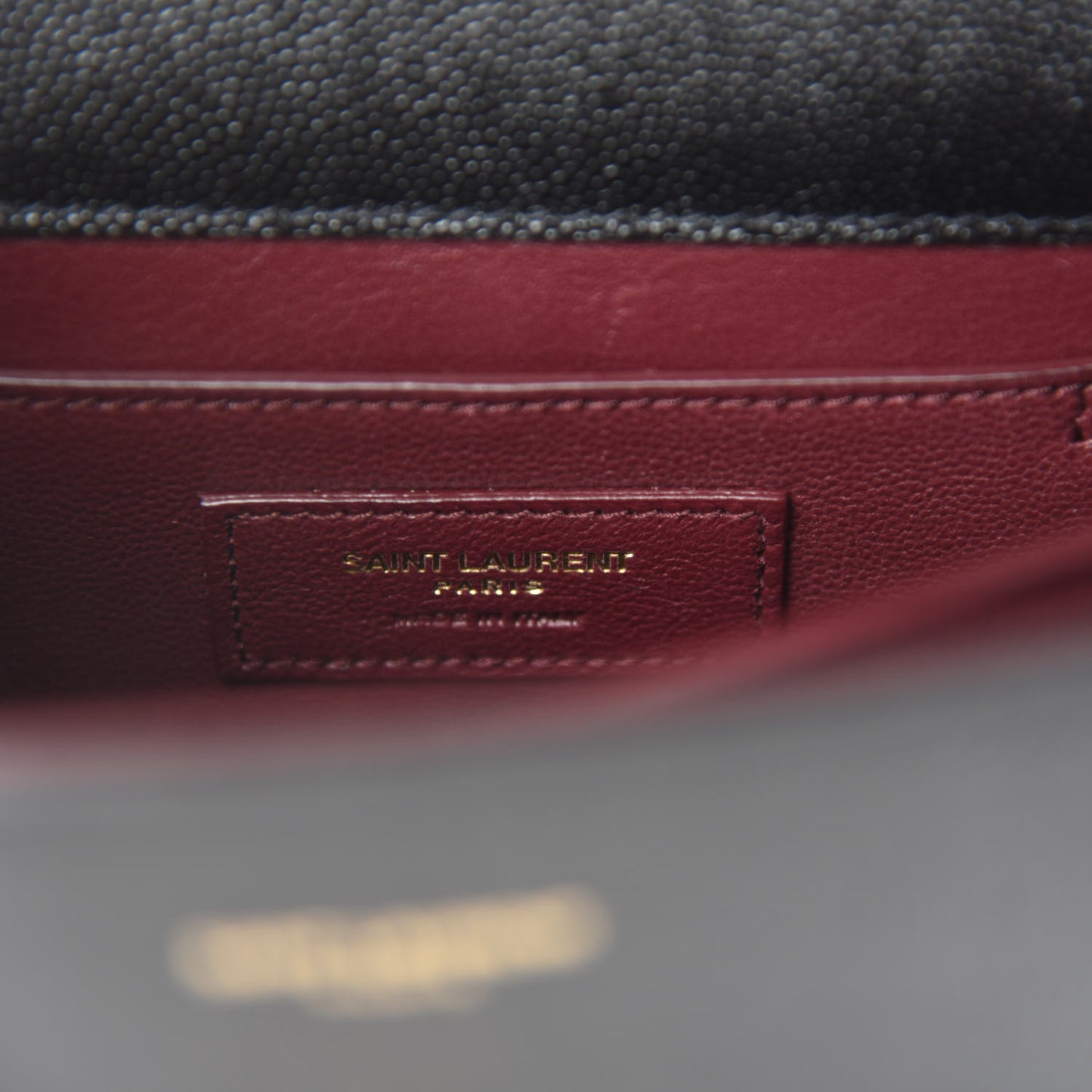 Grain de Poudre Mini Classic Monogram Cassandra Top Handle Black Rouge Legion