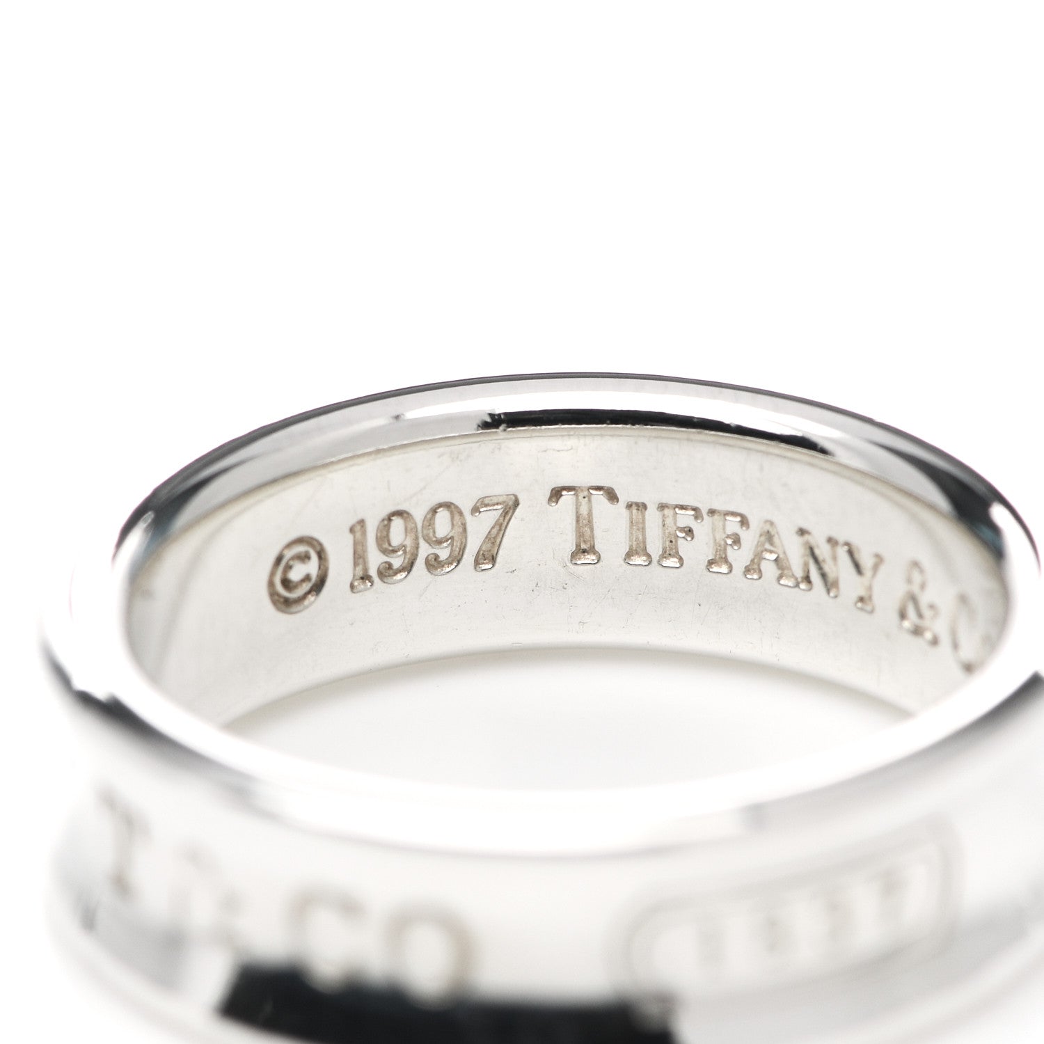 Tiffany Sterling Silver 1837 Band Ring 59 8.75 4 of 6