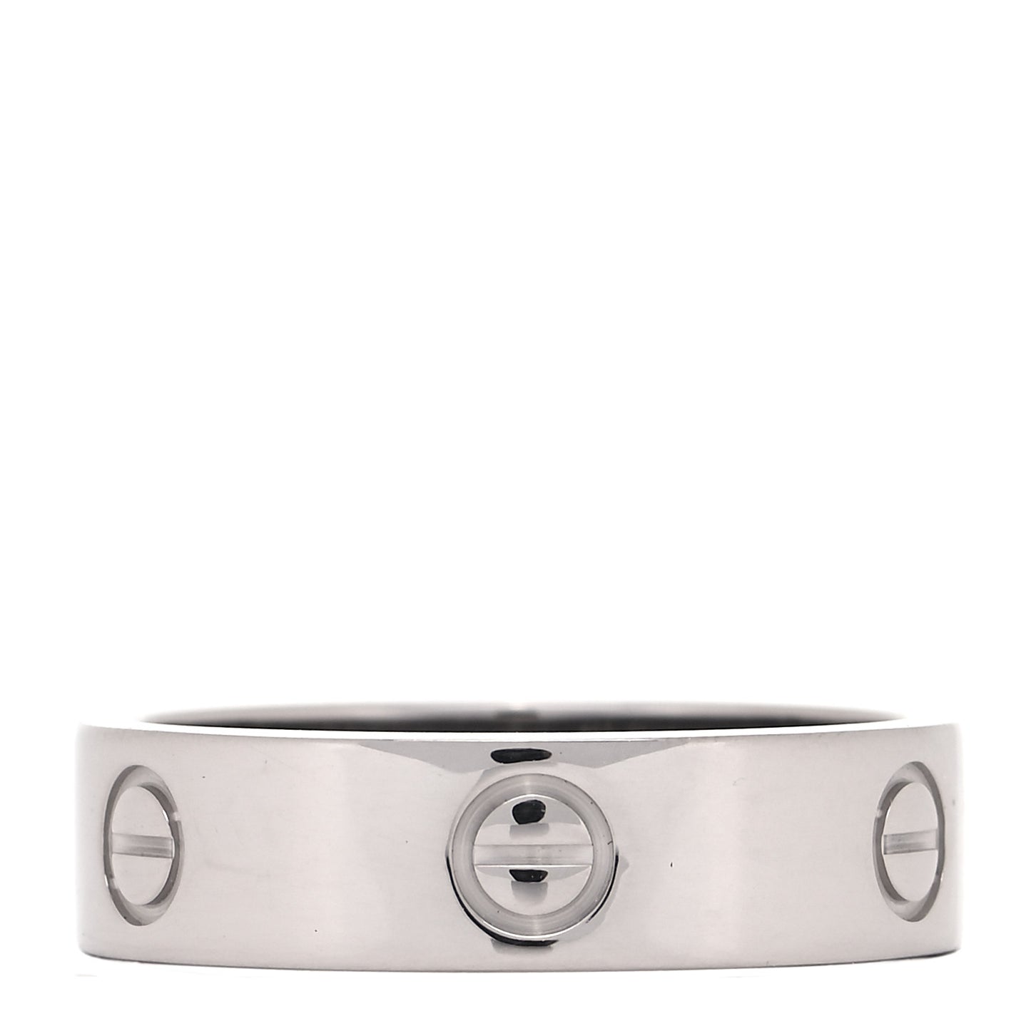 18K White Gold 5.5mm LOVE Ring 61 9.5
