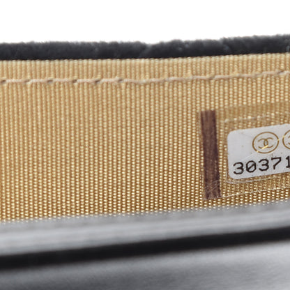 Chanel Velvet Quilted Pearl Crush Flap With Chain Black 11 of 11