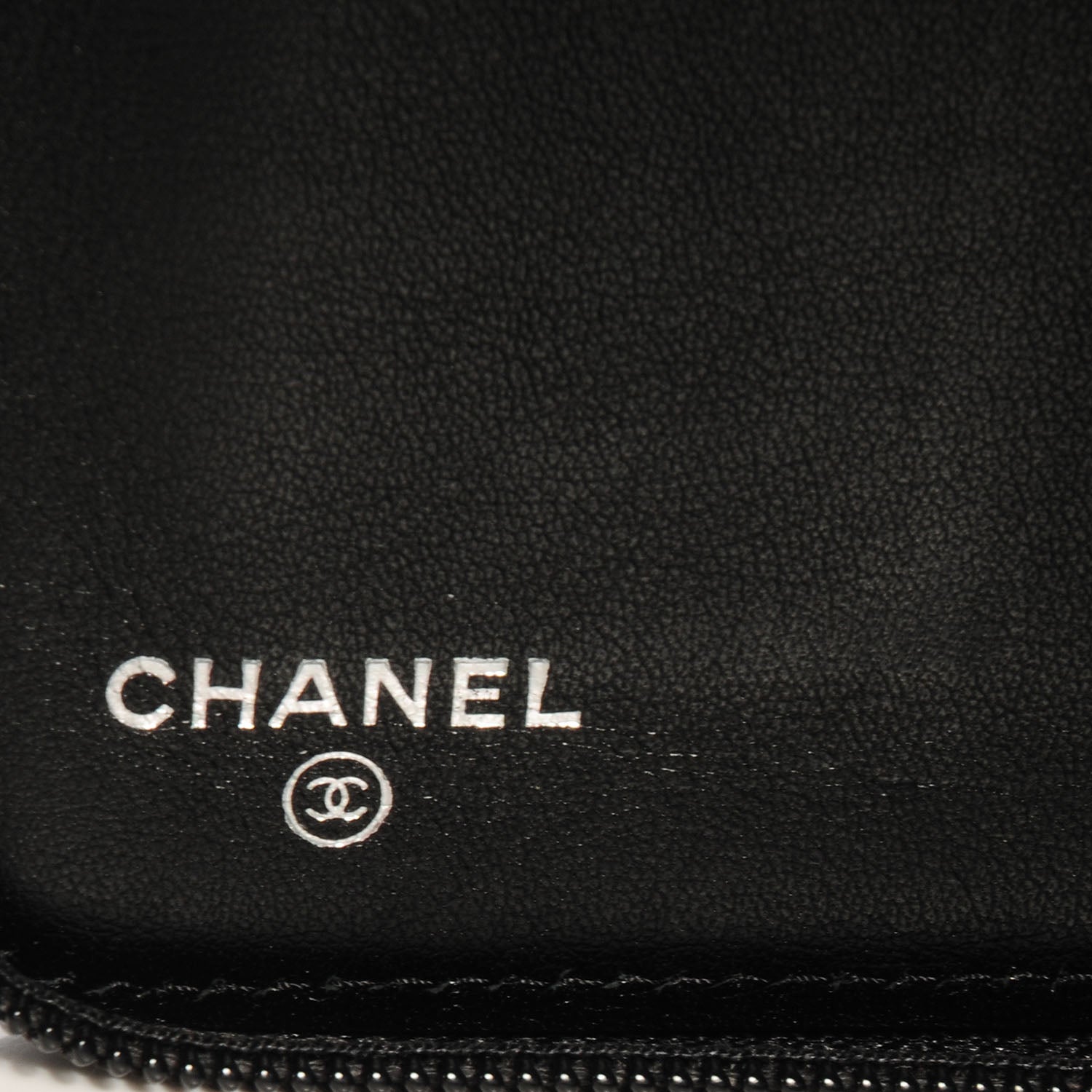 Chanel Caviar CC Large Zip Around Wallet Black 7 of 9