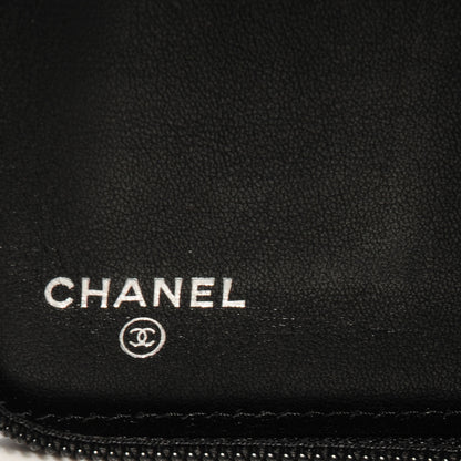 Chanel Caviar CC Large Zip Around Wallet Black 7 of 9