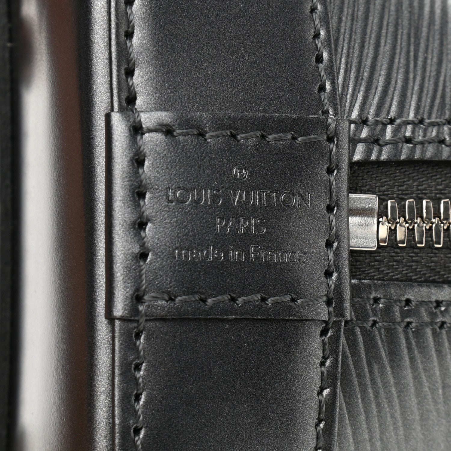Louis Vuitton Epi Alma BB Anthracite Nacre 9 of 11