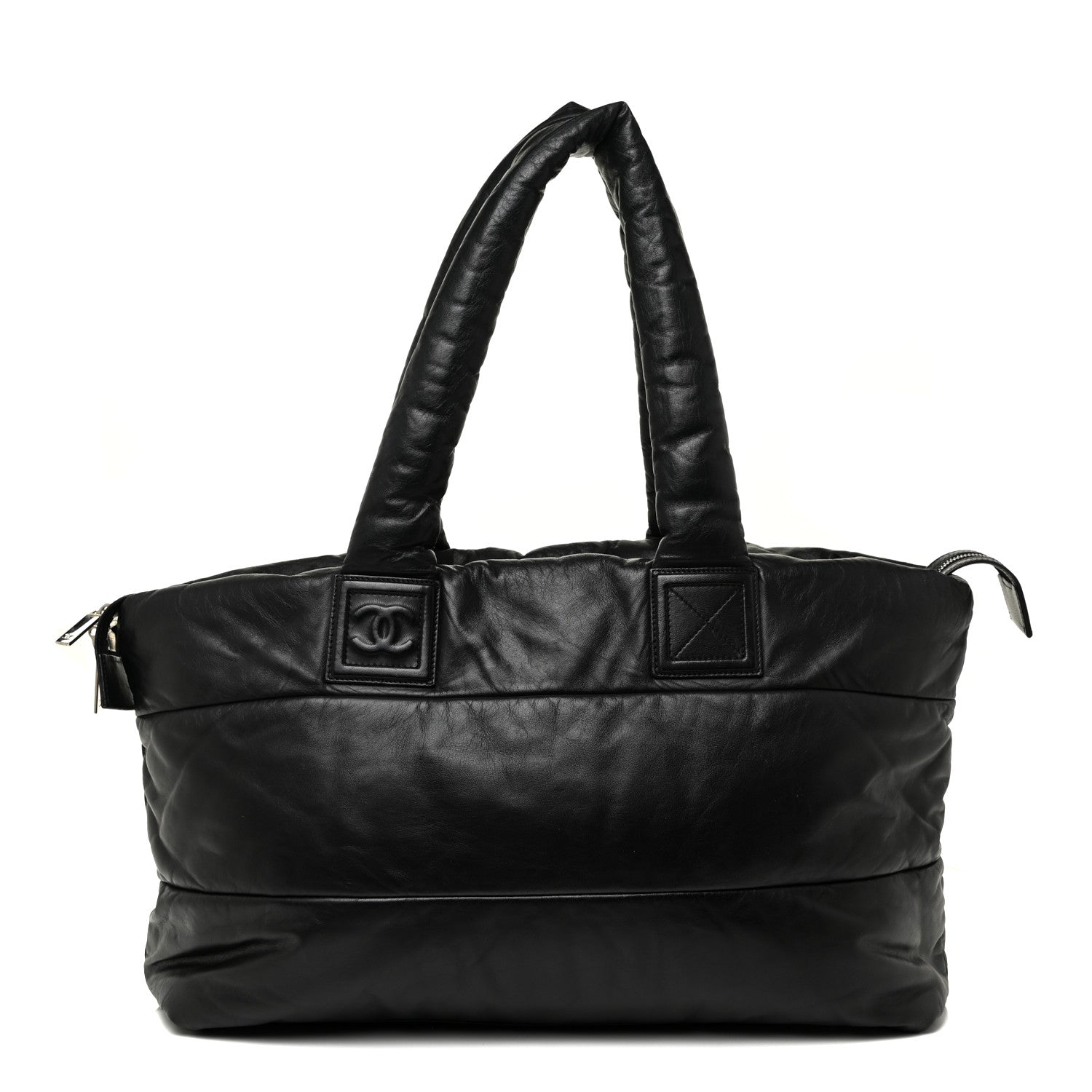 Chanel Lambskin Quilted Medium Coco Cocoon Reversible Tote Black 1 of 19