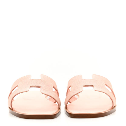 Hermes Epsom Oran Sandals 37 Rose Pale 2 of 9