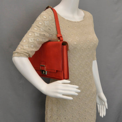 Alexander Wang LANVIN Snakeskin Partition Bag Red 2 of 8