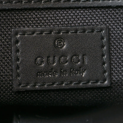 Gucci Soft GG Supreme Monogram Calfskin Web Double Buckle Backpack Black 6 of 10