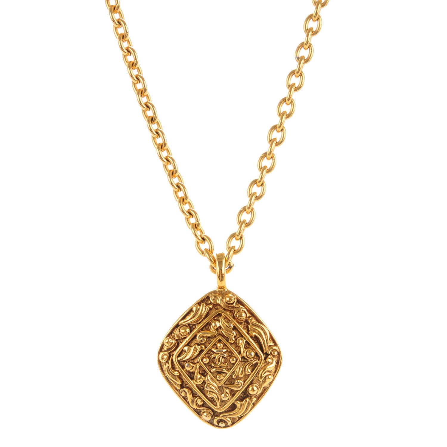 Chanel CC Necklace Gold 1 of 5