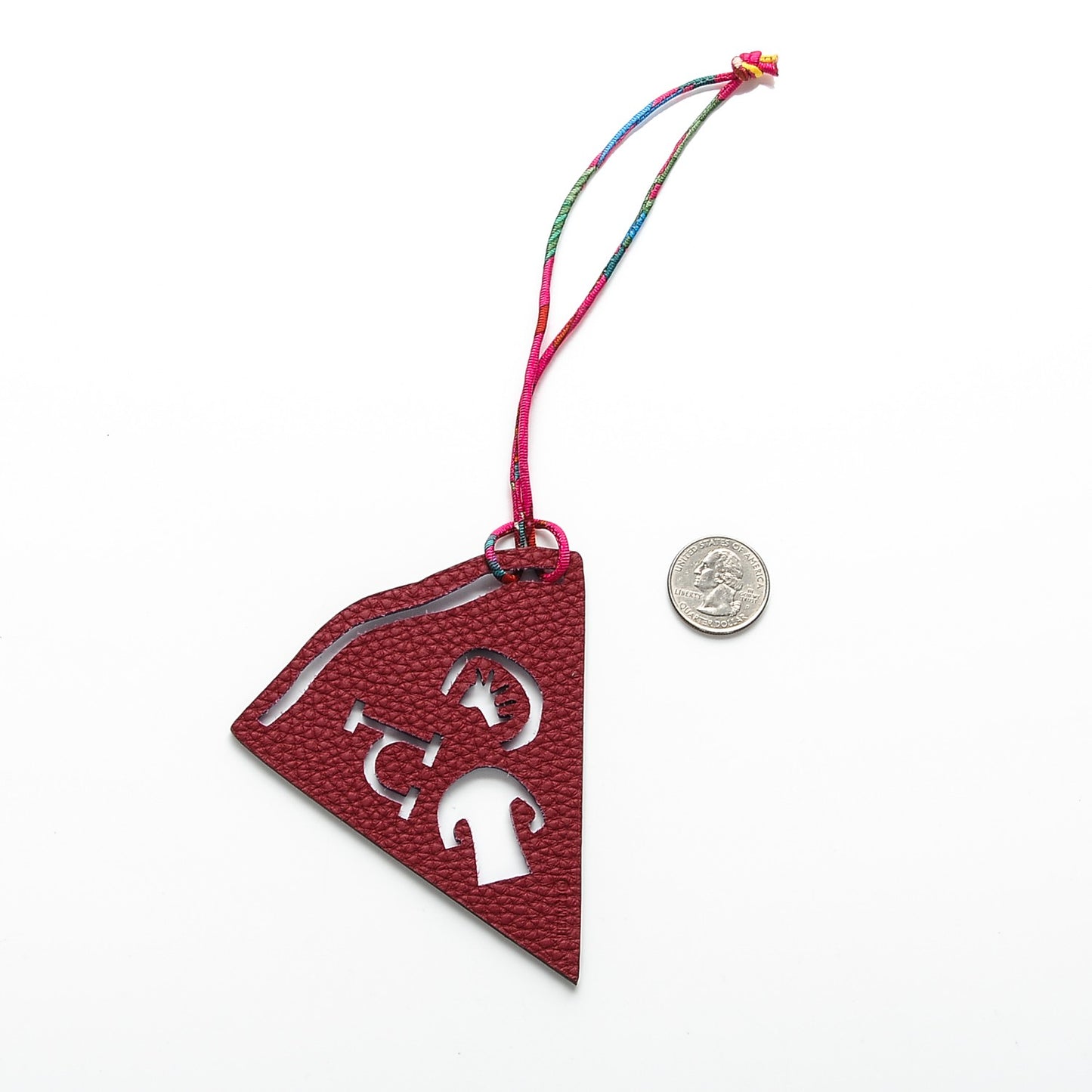 Togo Epsom Petit H Pizza Bag Charm Rubis Bleu Saphir