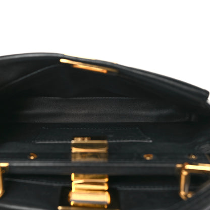 Fendi Nappa Mini Peekaboo Iconic Satchel Black 5 of 11