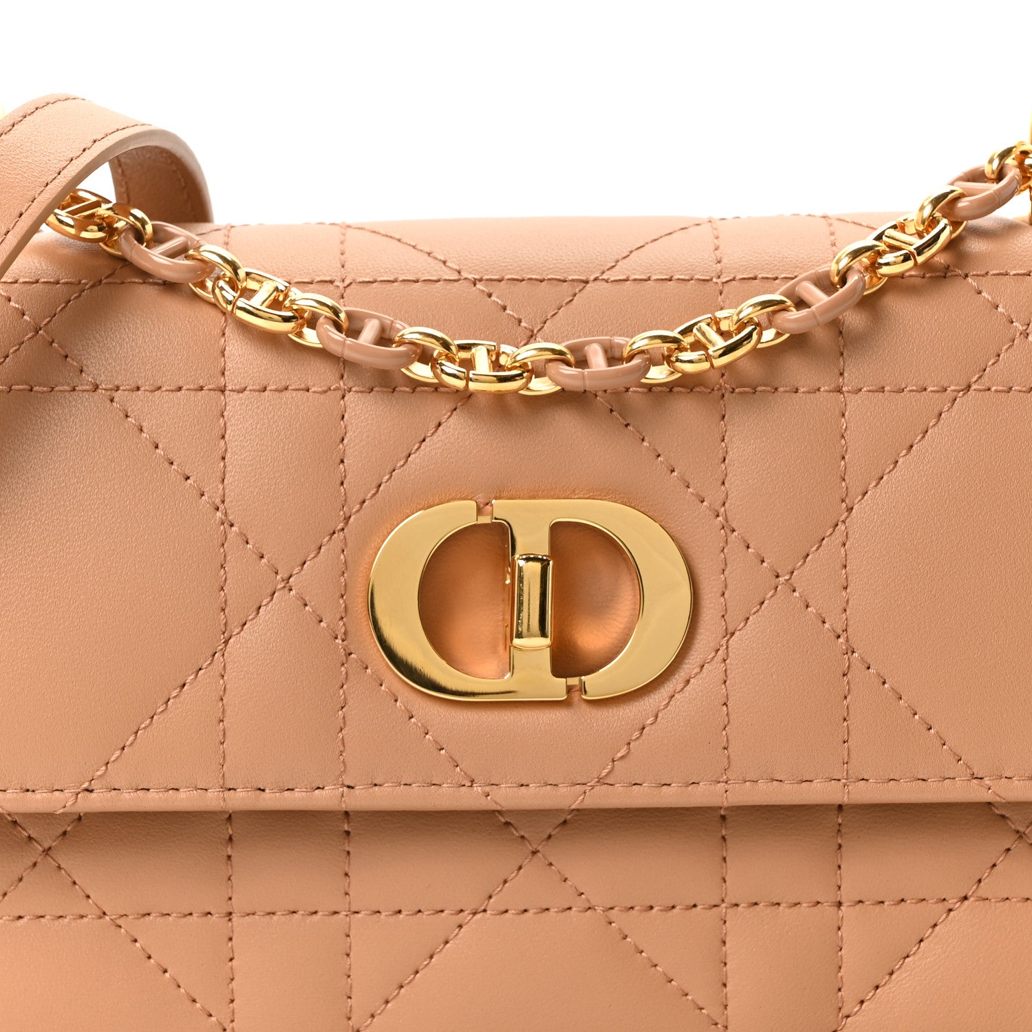Christian Dior Lambskin Macrocannage Mini Miss Caro Bag Tan 8 of 10