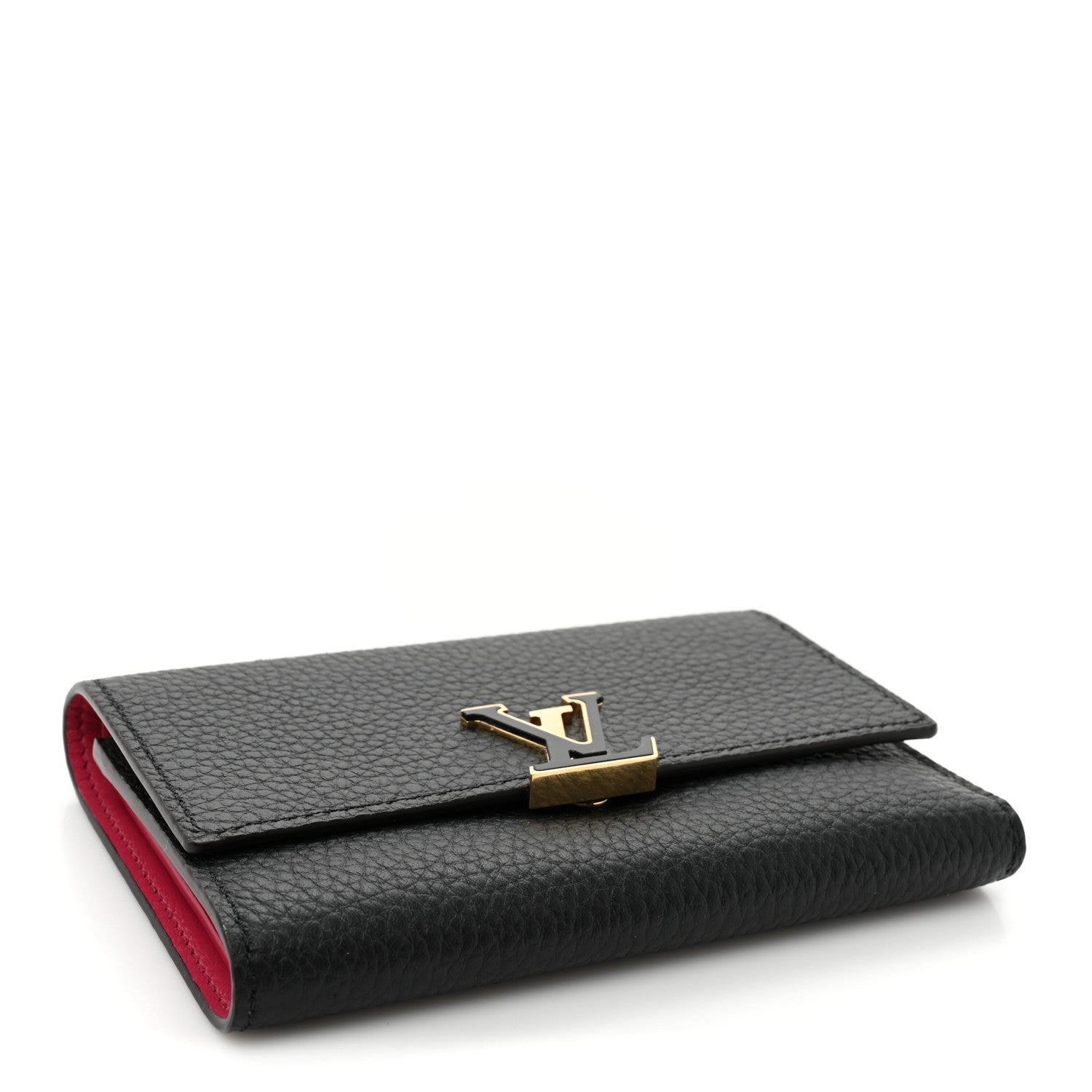 Louis Vuitton Taurillon Capucines Compact Wallet Black 4 of 10