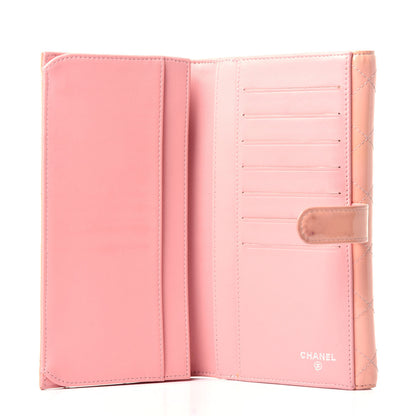 Chanel Patent Calfskin Quilted Flap Wallet Pink 5 of 14