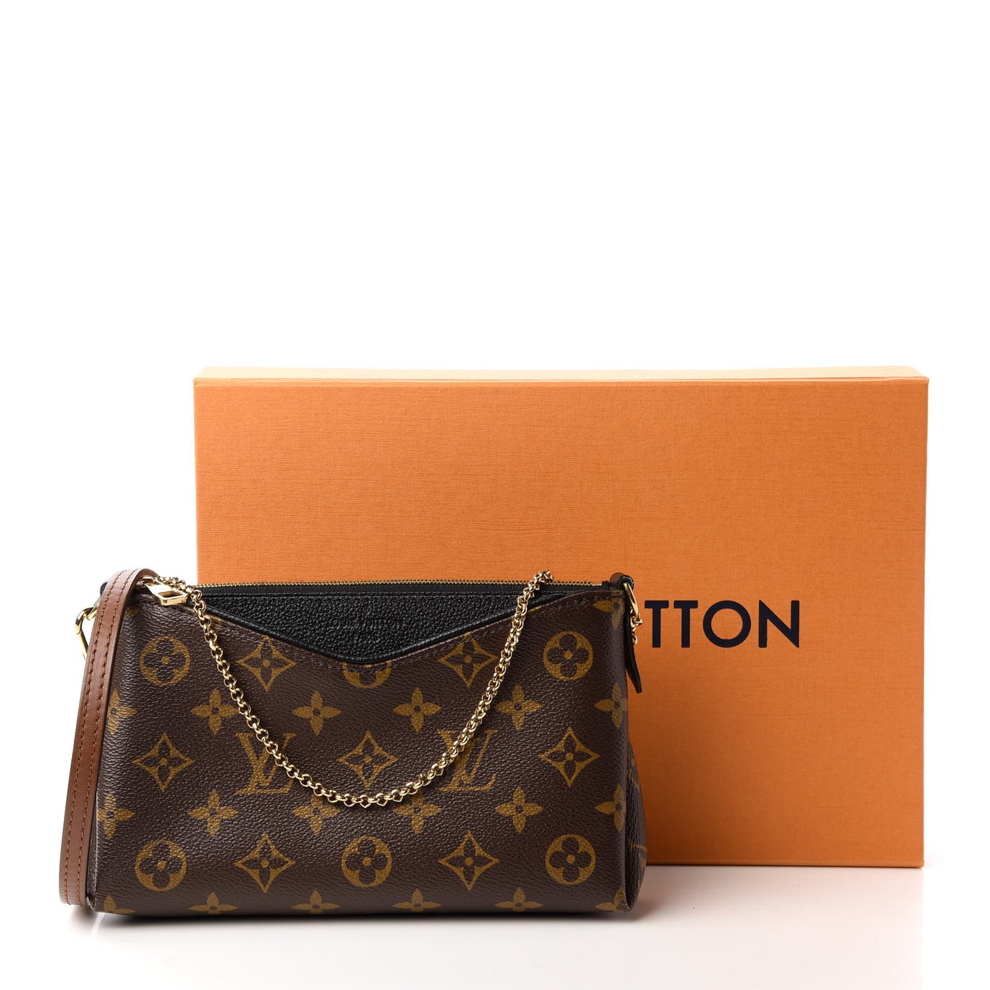 Monogram Pallas Clutch Black