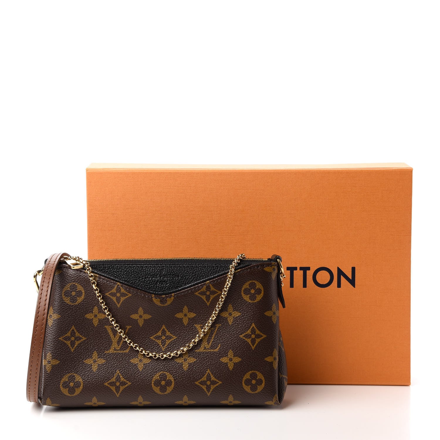 Louis Vuitton Monogram Pallas Clutch Black 11 of 11